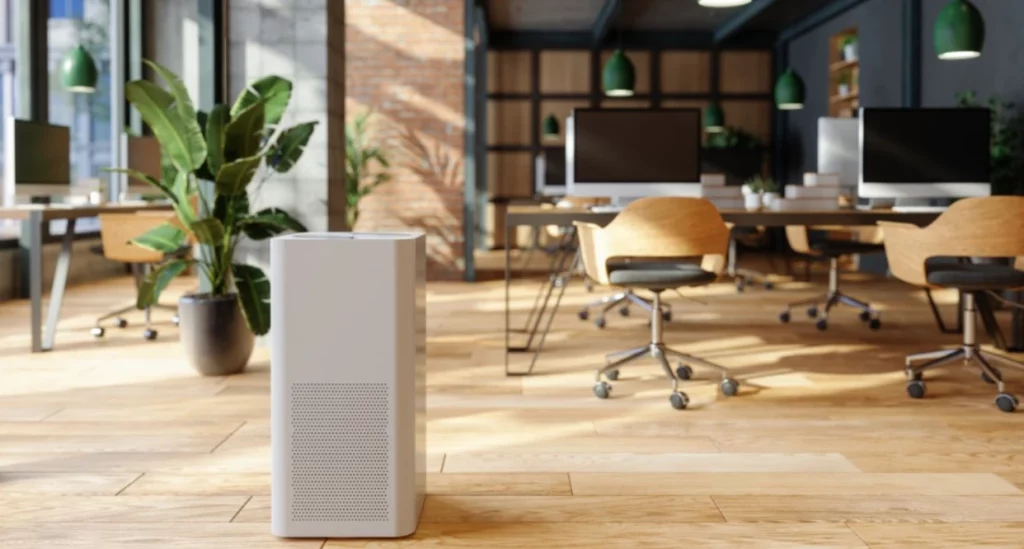enhanced ventilation and air purification in commercial buildings, ensuring clean air delivery and improved indoor air quality as part of smart HVAC solutions for healthier workspaces.