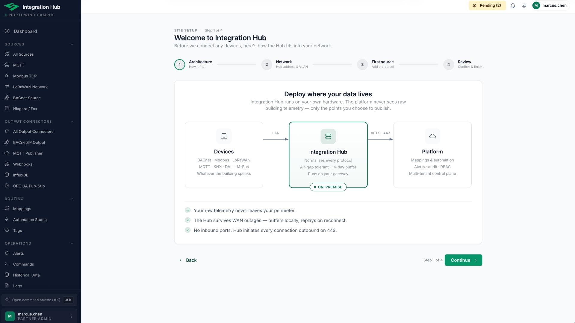 building protocol sensgreen